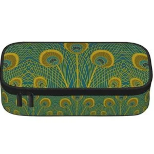 Estuche LOUJIN verde de ocelos amarillos · 21 cm
