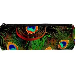 Estuche WARMFM negro de plumas multicolores · 20 cm