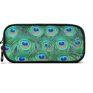 Estuche Vnurnrn verde con grandes ocelos azules
