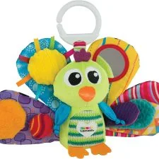 Lamaze Jacques, pavo real sensorial con clip