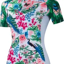 Maillot JPOJPO de pavos reales y flores para mujer · S