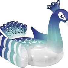 Hinchable Mondo Peacock Big azul y blanco · 200 cm anunciados
