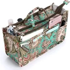 Organizador interior IGNPION de estampado Pavo Real · 13 compartimentos