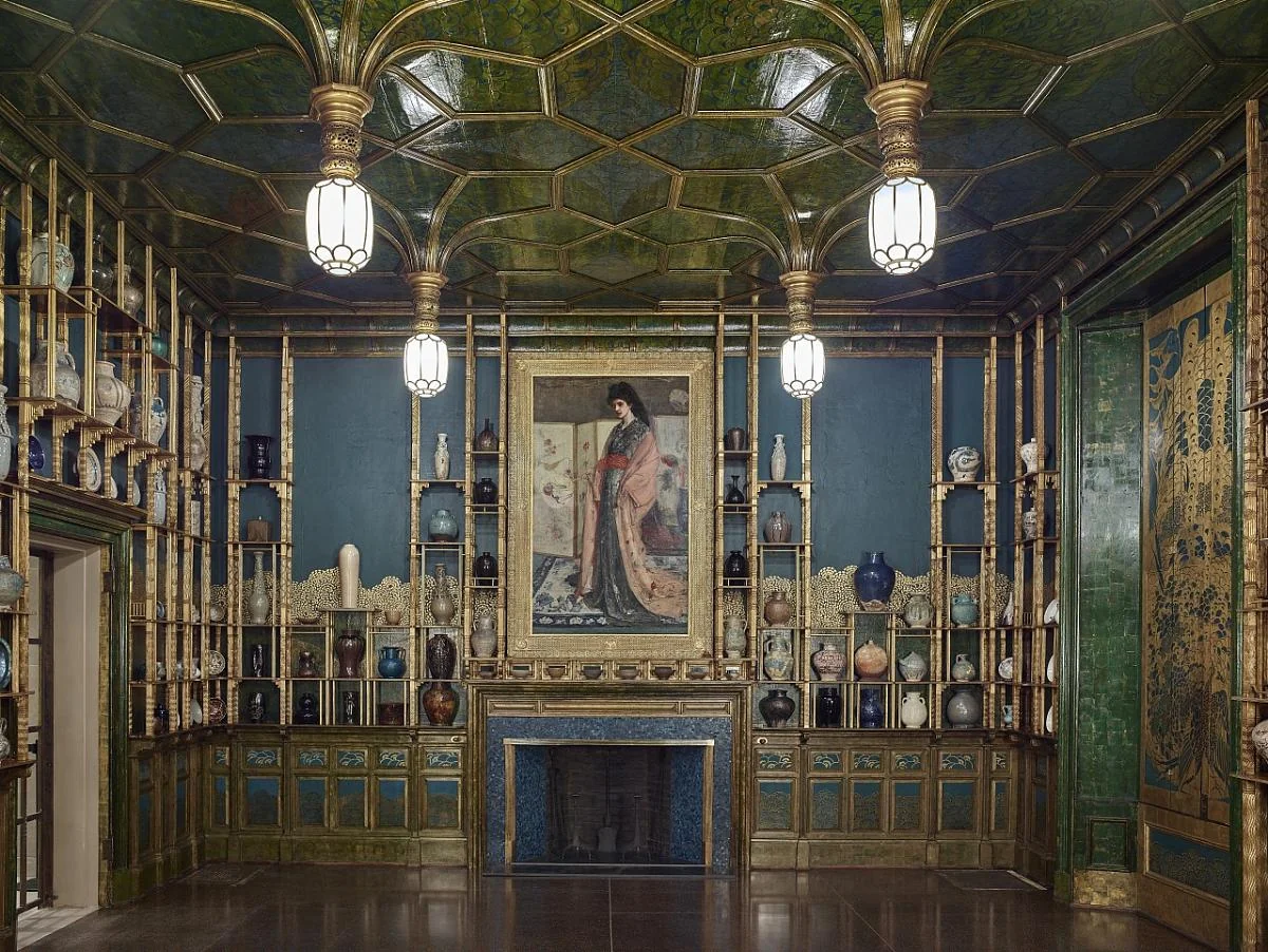 La Peacock Room de James McNeill Whistler, conservada en la Freer Gallery of Art.