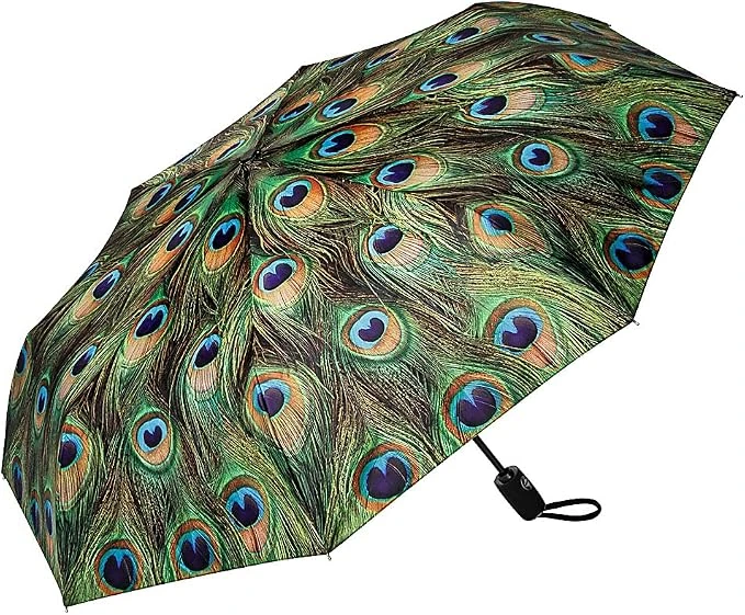 Paraguas plegable VON LILIENFELD de plumas · 5814T