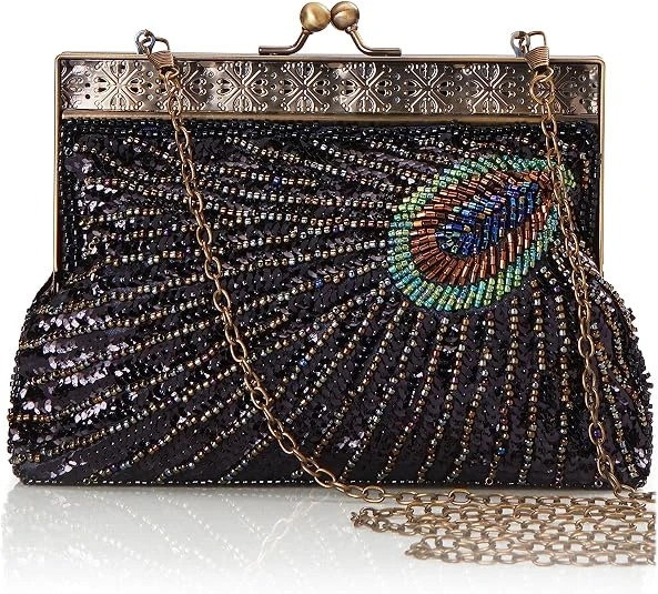 Bolso de noche BABEYOND con ocelo de lentejuelas