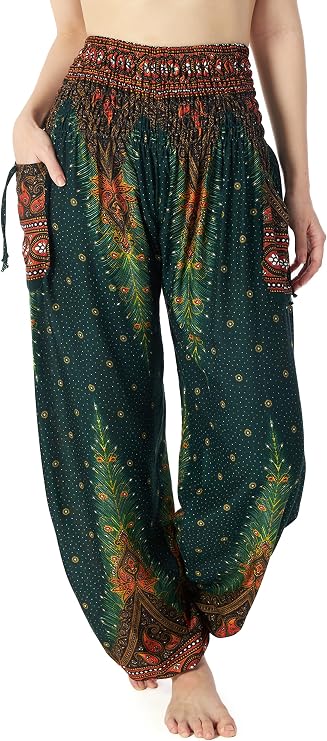 Pantalón Lannaclothesdesign Verde Pavo Real 2 · talla M