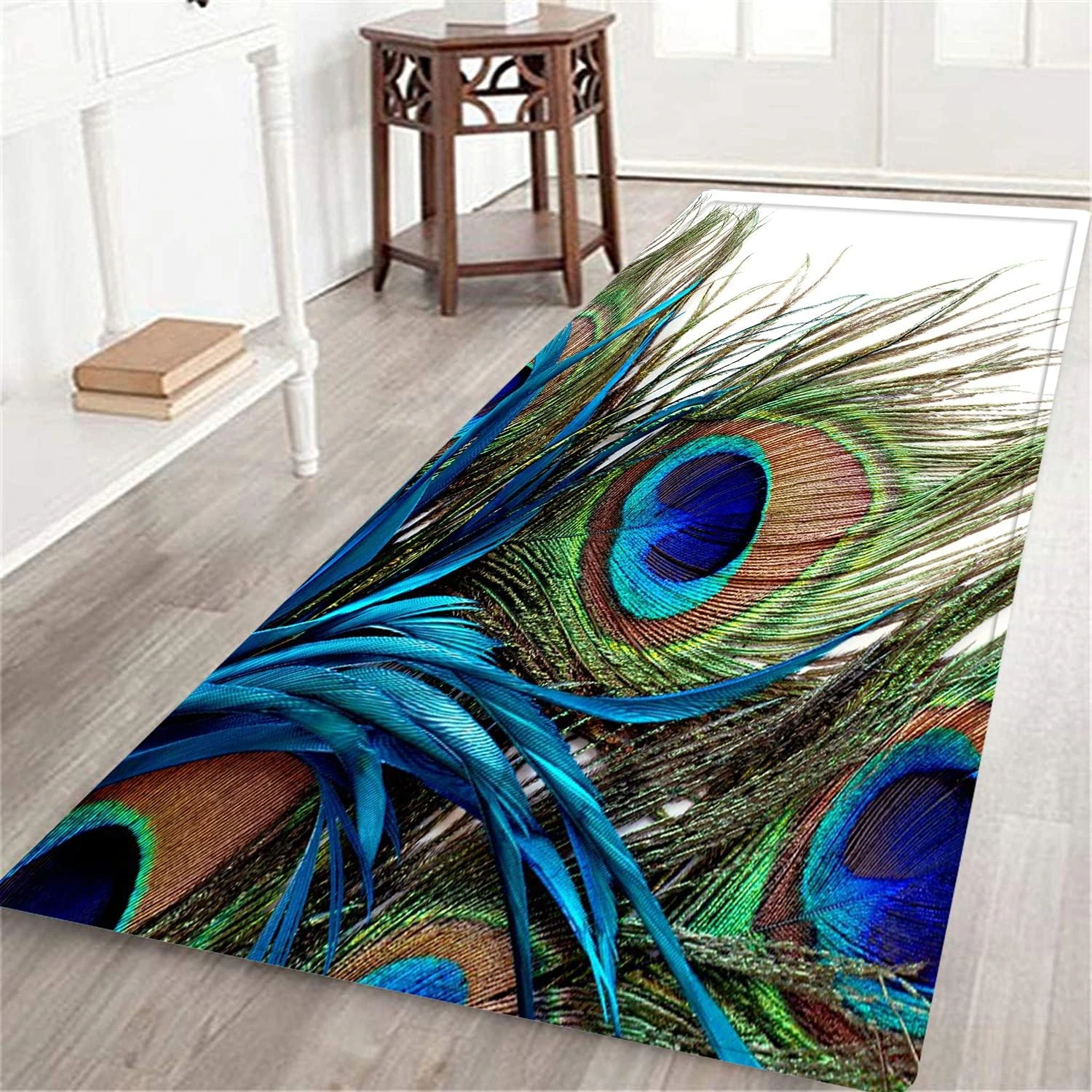 Alfombra de pasillo DINJUNA de ocelos · 60 × 180 cm