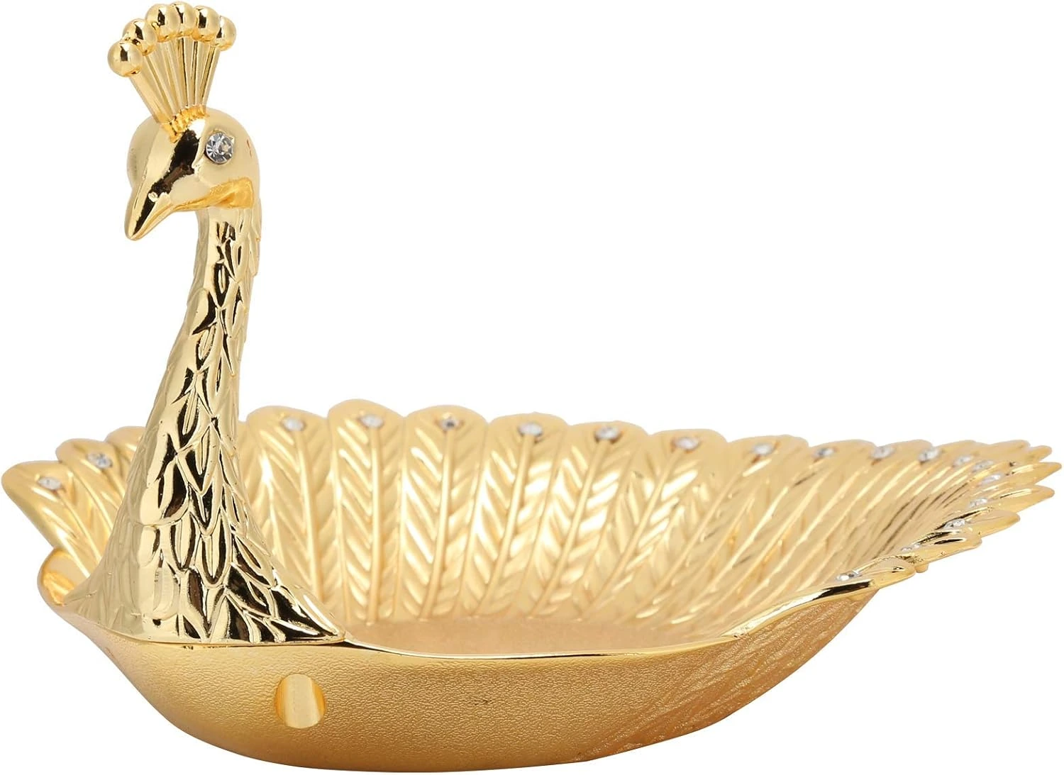Cuenco ornamental Ejoyous con forma de pavo real