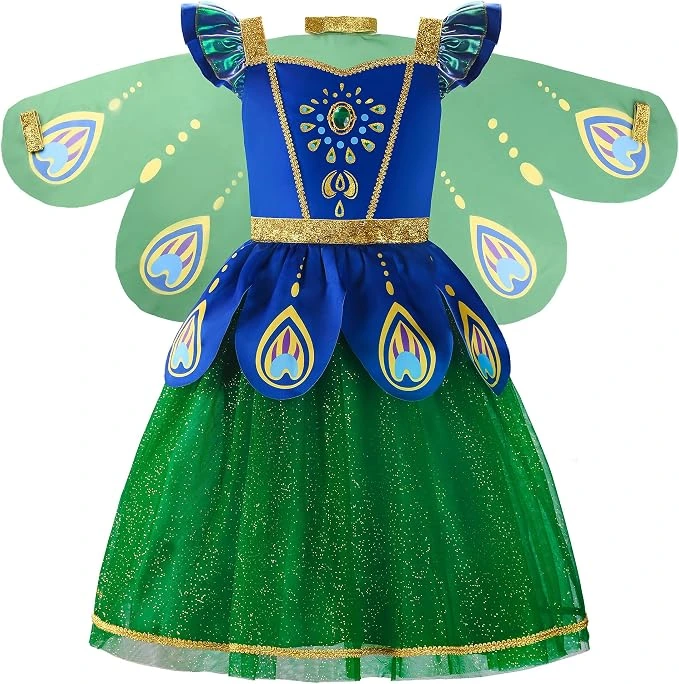 Disfraz ReliBeauty con vestido y alas · verde