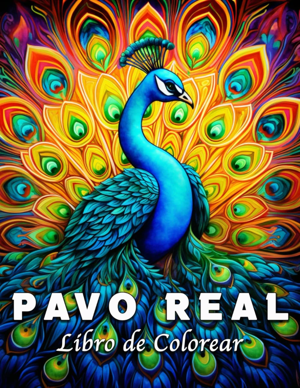 Libro para colorear pavos reales de Lea Schöning