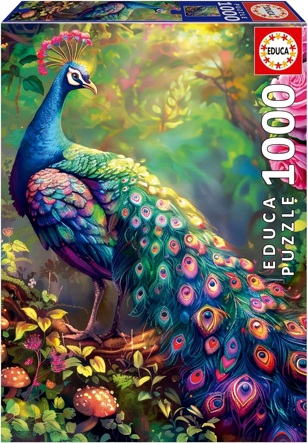 Puzzle Educa Jardín del Pavo Real · 1000 piezas