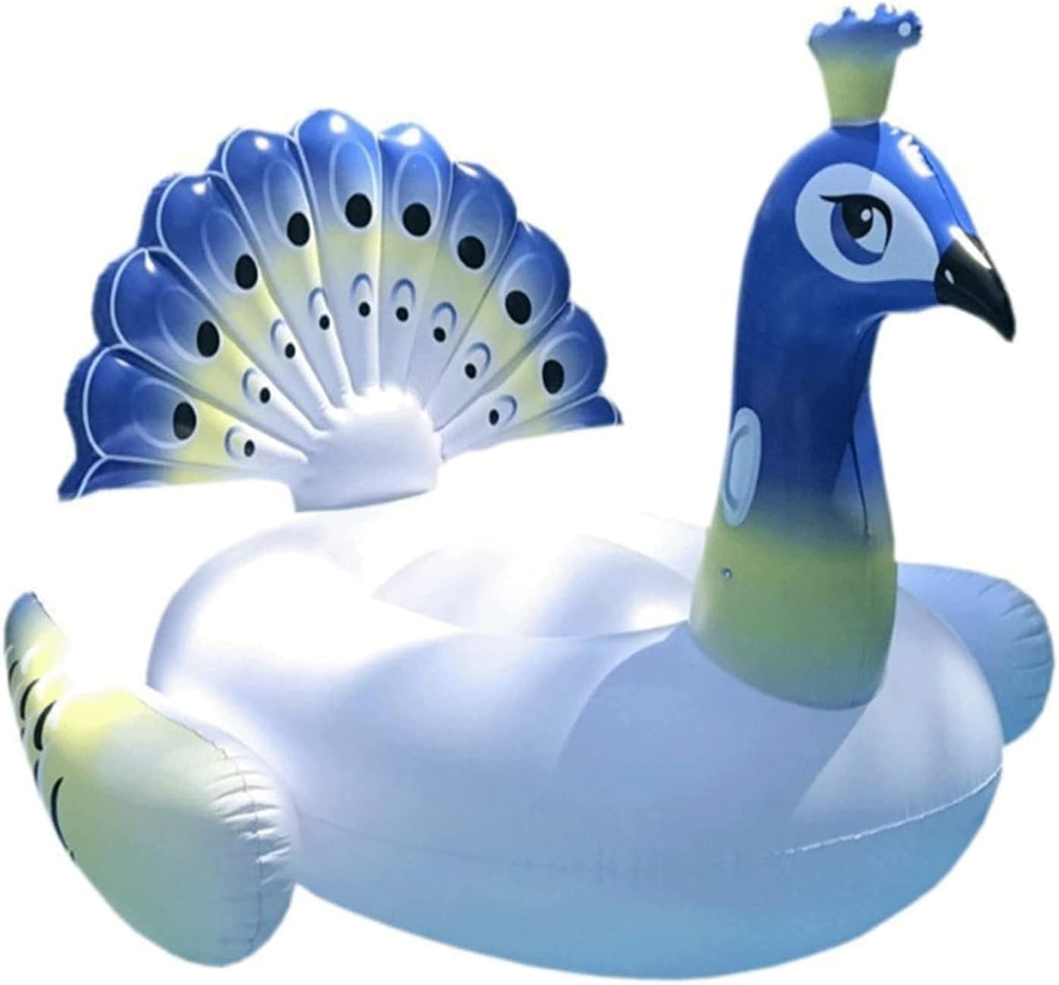 Colchoneta YCVAWEOD de pavo real blanco, azul y verde