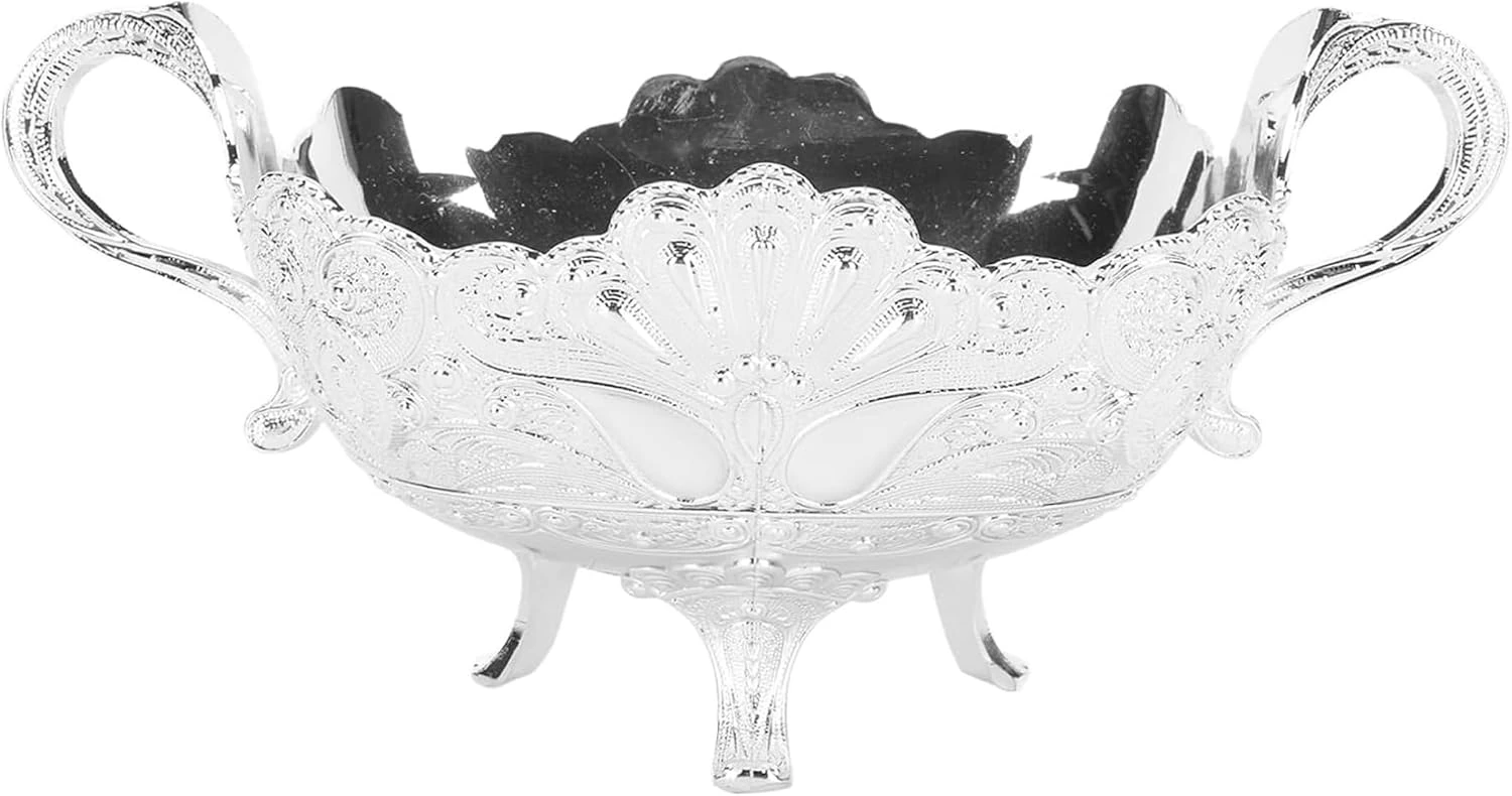 Cuenco ornamental Faticenic con pavo real en relieve
